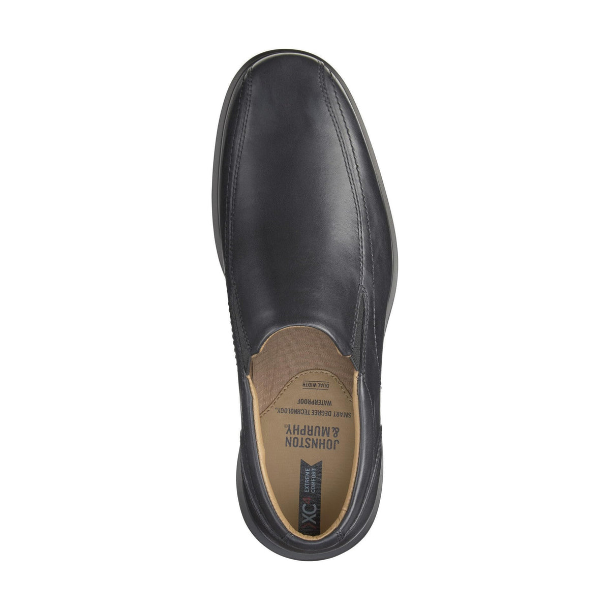 Johnston & Murphy Men's XC4 Stanton 2.0 Runoff Slip-On Casual Shoe - Black Full Grain