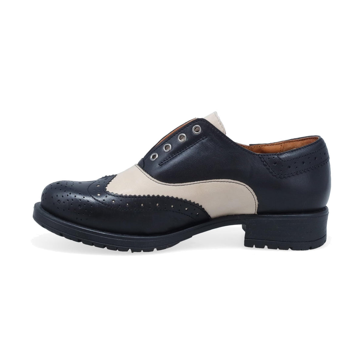 Miz Mooz Womens Peabody Oxford - Black/Cream