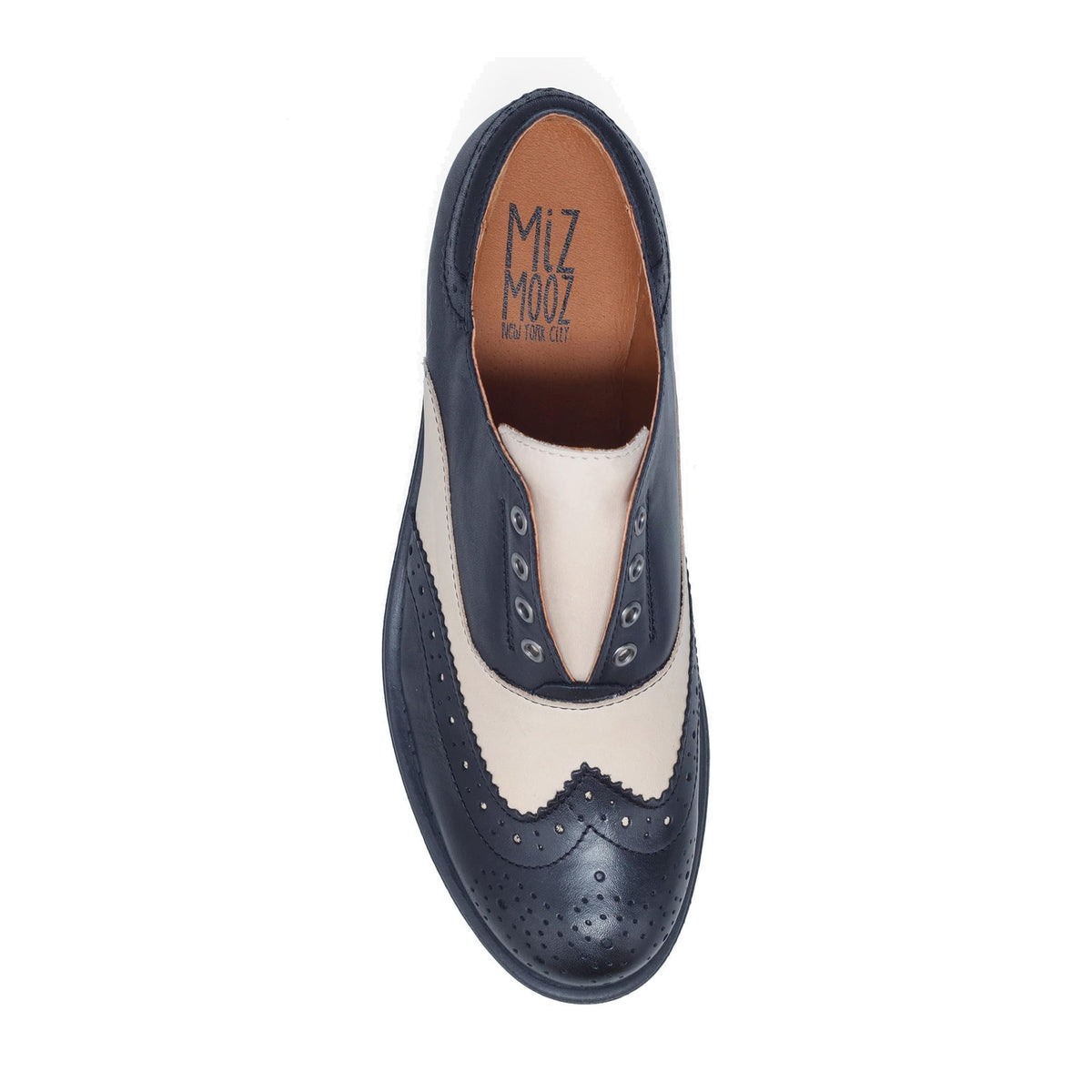 Miz Mooz Womens Peabody Oxford - Black/Cream